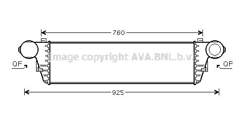 AVA QUALITY COOLING Kompressoriõhu radiaator MS4379